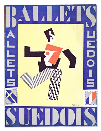 VARIOUS ARTISTS.  [LES BALLETS SUÉDOIS / DANS LART CONTEMPORAIN]. Boxed set with group of programs. 1931. Sizes vary. Éditions du Tria